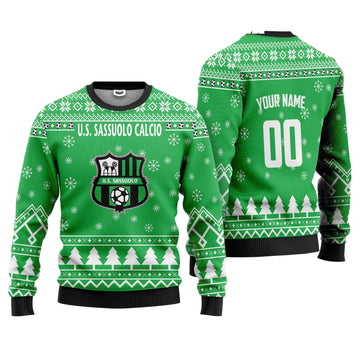 U.S. Sassuolo Calcio Personalized Ugly Christmas Sweater Green Version ? Usalast