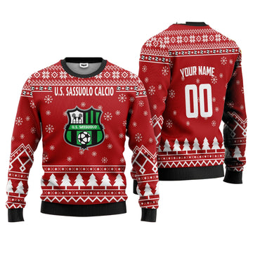 U.S. Sassuolo Calcio Personalized Ugly Christmas Sweater Red Version ? Usalast