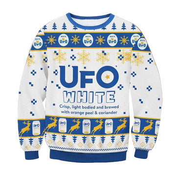 UFO White Beer Ugly Christmas Sweater 2022 ? Usalast