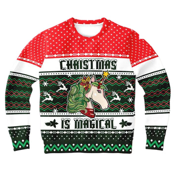Unicorn Is Magical Unicorn Unicorn 3d Ugly Christmas Sweater ? Usalast