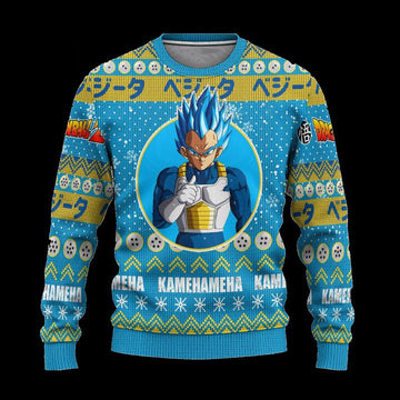 Vegeta Anime Ugly Christmas Sweater Dragon Ball Z Xmas Gift ? Usalast