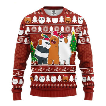 We Bare Bear Funny Ugly Christmas Sweater Amazing Gift Idea Thanksgiving Gift ? Usalast