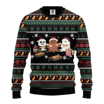 We Bare Bear Ugly Christmas Sweater Amazing Gift Idea Thanksgiving Gift ? Usalast