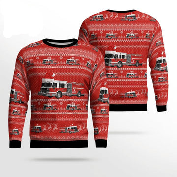 West Nyack New York West-Nyack Fire-Department Christmas Sweater 3D ? Usalast