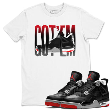 Wiggling Gotem Sneaker Tee - Air Jordan 4 Bred Reimagined