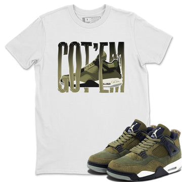 Wiggling Gotem Sneaker Tee - Air Jordan 4 Medium Olive