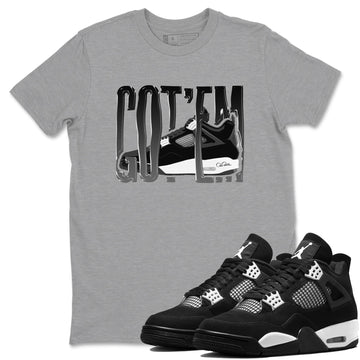 Wiggling Gotem Sneaker Tees - Air Jordan 4 White Thunder