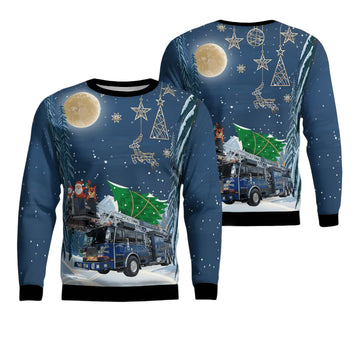 Winterville Fire-Rescue-EMS Christmas AOP Sweater ? Usalast