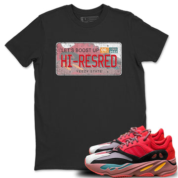 Yeezy Plate Unisex Tops - Yeezy 700 Hi-Res Red
