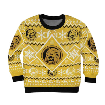 Yellow Mighty Morphin Power Ranger Christmas Sweater ? Usalast