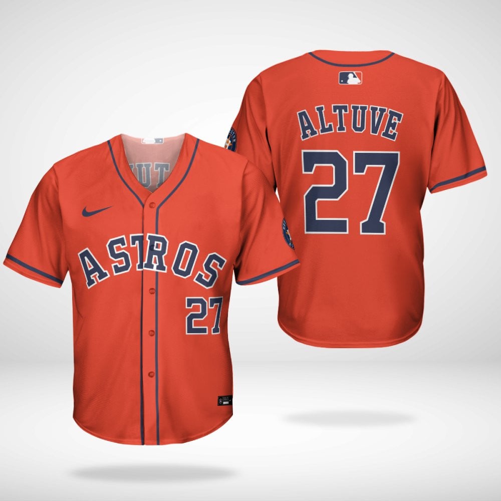 Astros Jose Altuve Orange Alternate Player Jersey Gift Ideas For Baseball Players