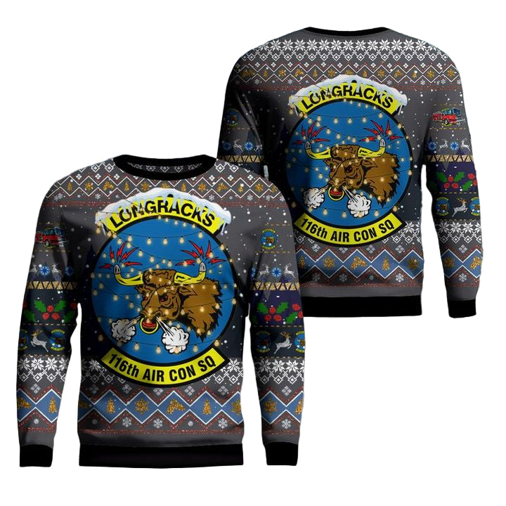 116th Air Control Squadron Oregon Air National Guard Christmas AOP Sweater ? Usalast