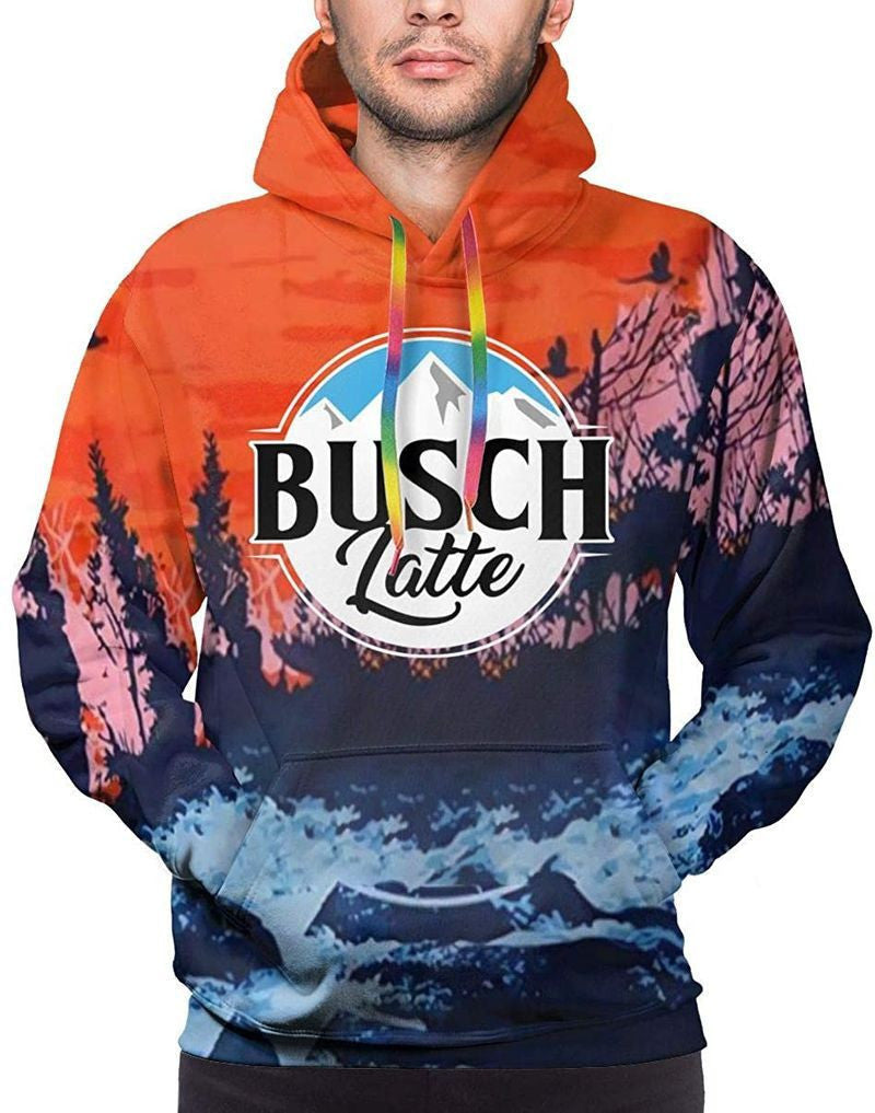 Busch Latte Over Print 3d Hoodie Zip Hoodie