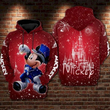 Mickey Mouse Disney Magician Castle 3d T Shirt Sweatshirt Zip Hoodie Bomber 638