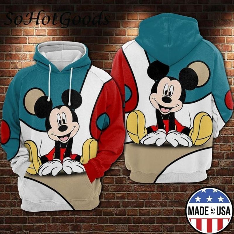 Mickey Disney Full Over Printing 3d Hoodie 293