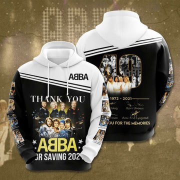 Thank You Abba For Saving 2021 3d Hoodie
