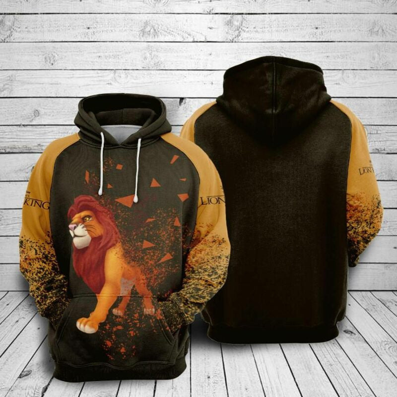 The Lion King Movies The Disney Over Print 3d Hoodie Zip Hoodie
