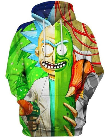Mad Scientist Rick And Morty 3d T Shirt Sweatshirt Zip Hoodie Bomber 932