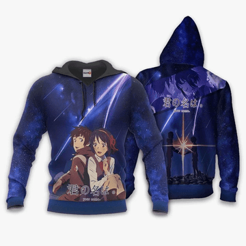 Tachibana Taki And Miyamizu Mitsuha Anime Manga Your Name Kimi No Na Wa 1 For Men And Women 3d Hoodie Zip Hoodie