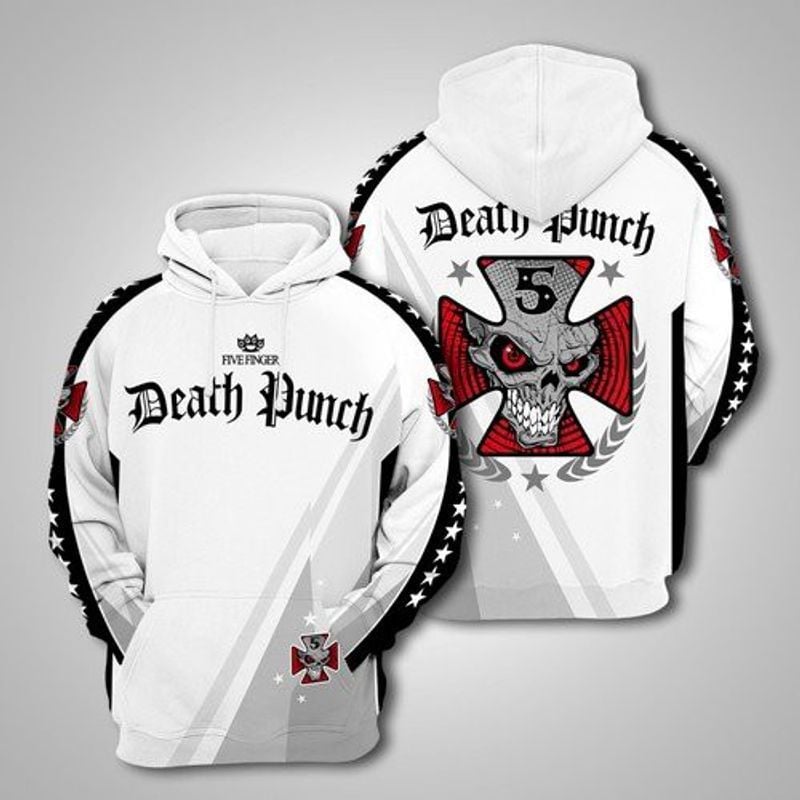 Five Finger Death Punch Full Printing Custom 3d Hoodie