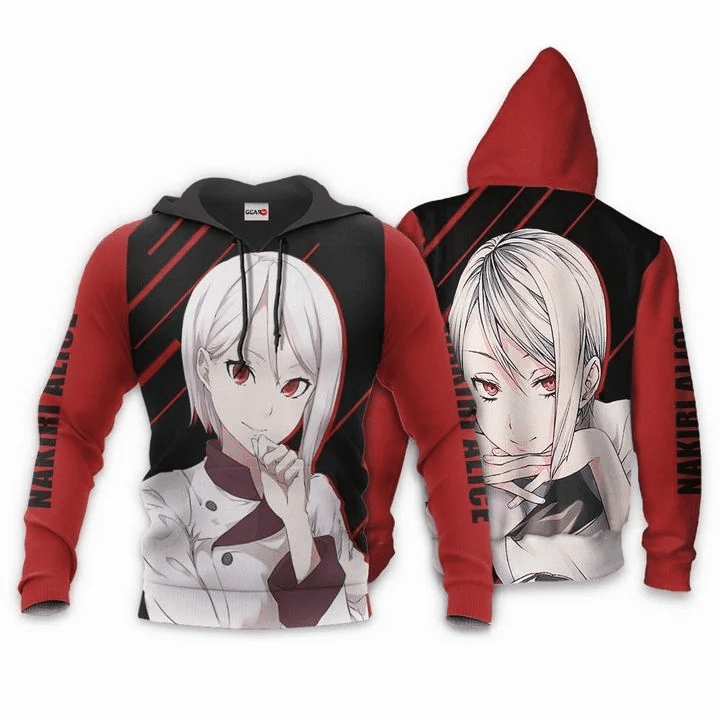 Food Wars Nakiri Alice Shokugeki No Soma Anime Manga For Men And Women 3d Hoodie Zip Hoodie