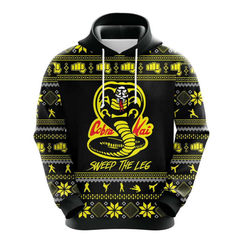 Cobra Kai Christmas Cute Noel Mc Ugly Hoodie 3d