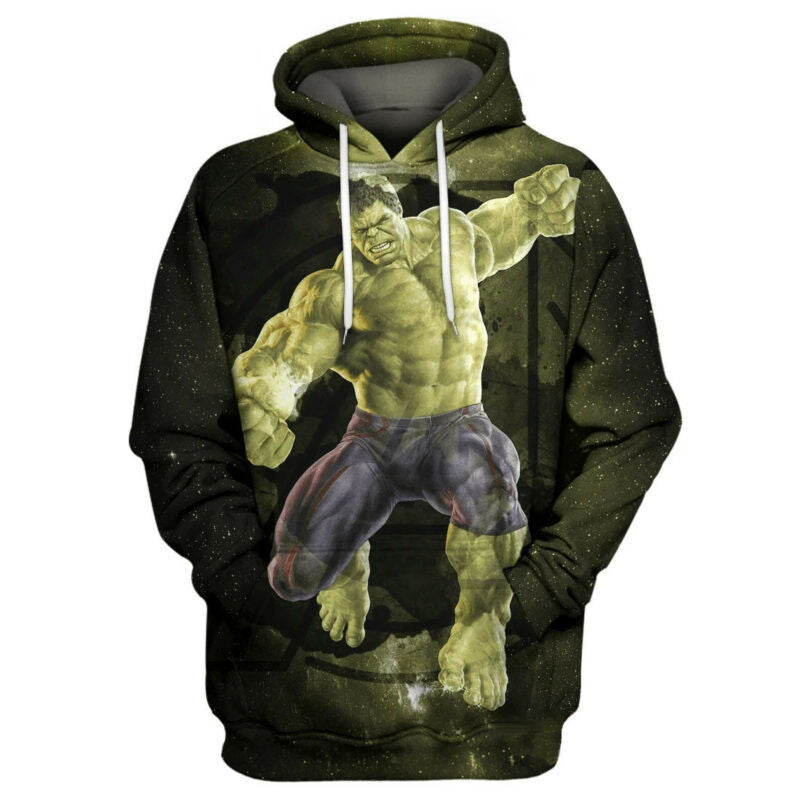 Marvel The Incredible Hulk Galaxy Hoodie Zip Hoodie