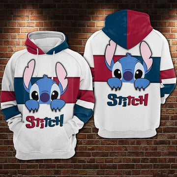 Stitch Lilo Over Print 3d Hoodie Zip Hoodie 1176