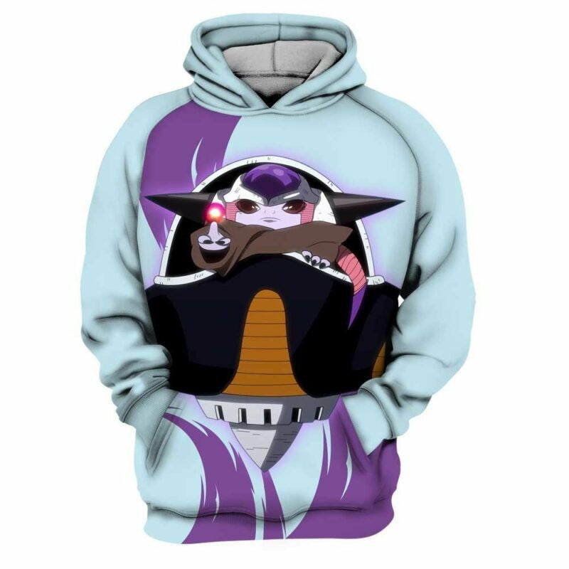 Frieza Baby Yoda Star Wars Dragon Ball 3d Hoodie