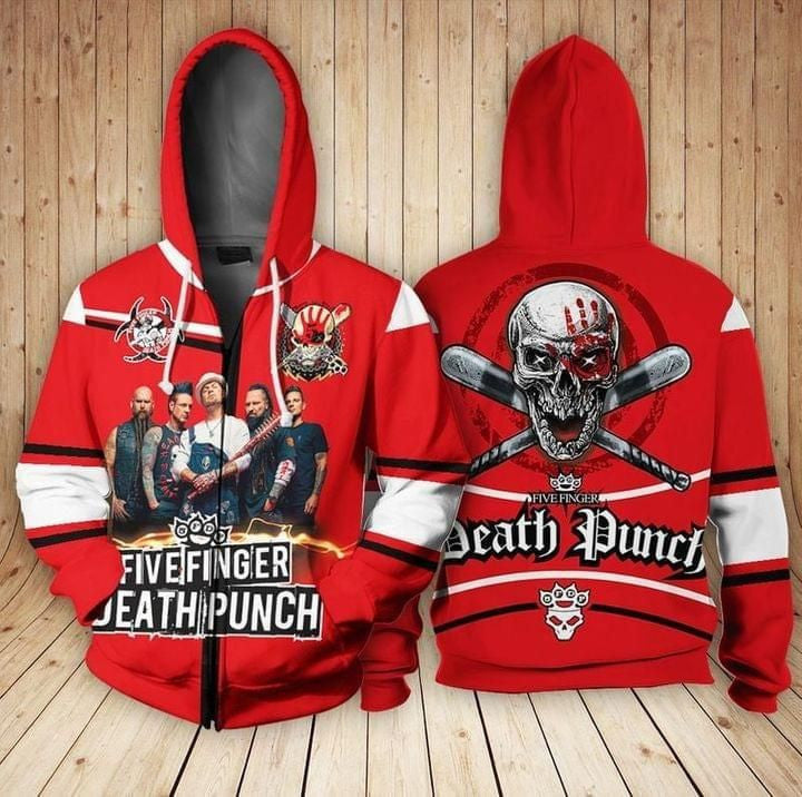 Five Finger Death Punch Music Band For Men And Women 3d Hoodie Zip Hoodie