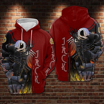 Jack Skellington Over Print 3d Hoodie Zip Hoodie 218