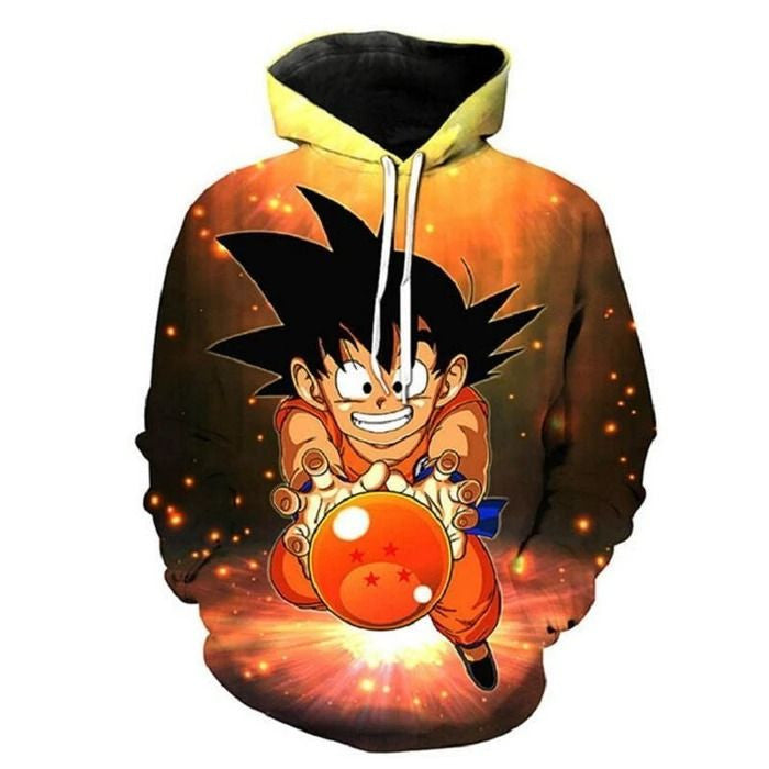 Goku Cartoon Dragon Ball Anime Manga 12 Over Print 3d Hoodie Zip Hoodie