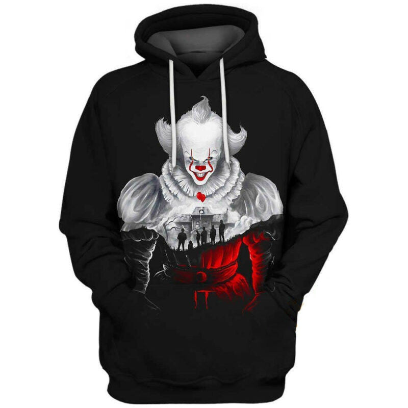 Halloween Hoodie Pennywise Hoodie Haunted House Of Pennywise 3d Hoodie Zip Hoodie