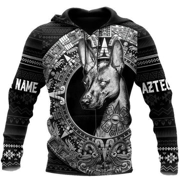 Mexico Sunstone, Aztec Maya Customized Monochrome All Over Printed Hoodie