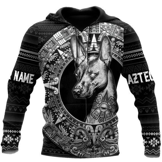 Mexico Sunstone, Aztec Maya Customized Monochrome All Over Printed Hoodie