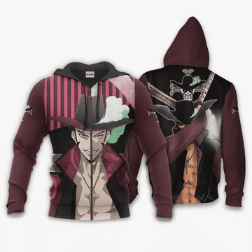 Dracule Mihawk One Piece Anime Manga For Men And Women 3d Hoodie Zip Hoodie