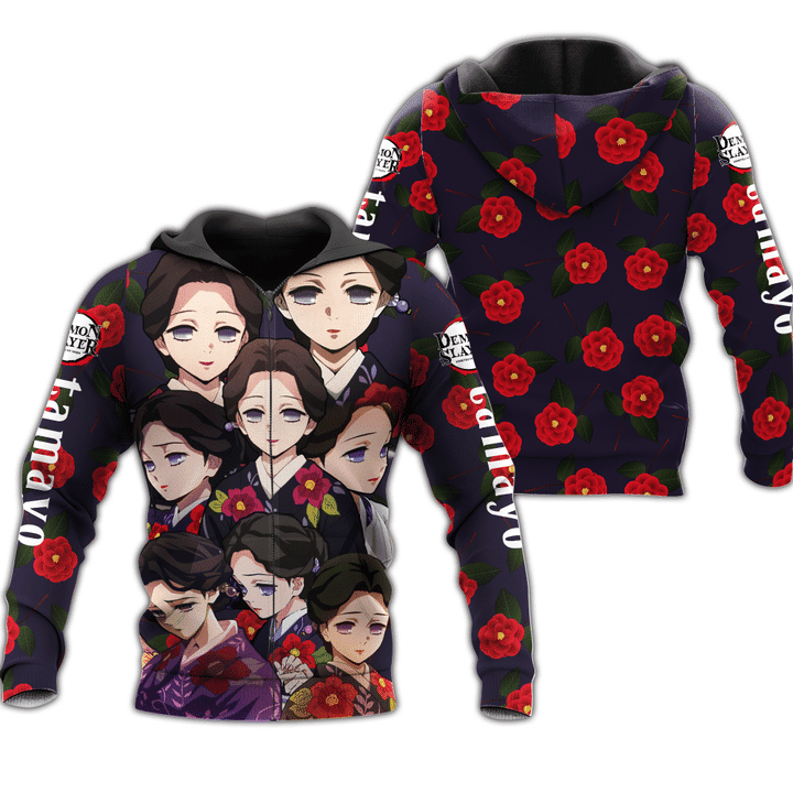 Tamayo Demon Slayers Anime Manga For Men And Women 3d Hoodie Zip Hoodie