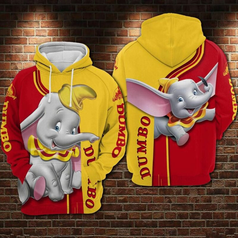 Dumbo Movies Disney 1 Over Print 3d Hoodie Zip Hoodie