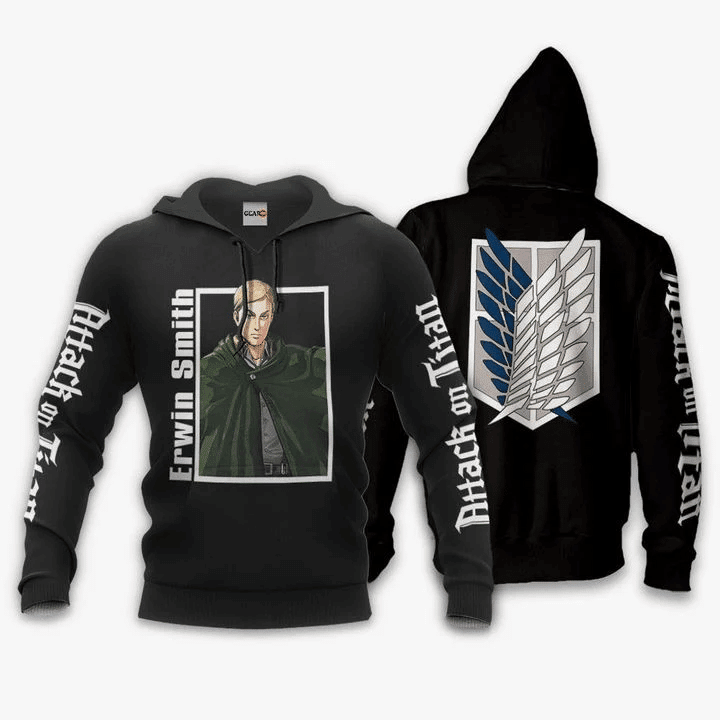 Erwin Smith Anime Manga Shingeki No Kyojin Attack On Titan For Men And Women 3d Hoodie Zip Hoodie