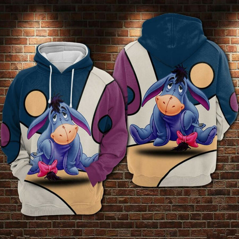 Eeyore Cartoon Winnie The Pooh Movies The Disney 1 Over Print 3d Hoodie Zip Hoodie