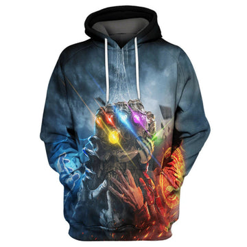 Thanos Hand Marvel 3d Hoodie Zip Hoodie
