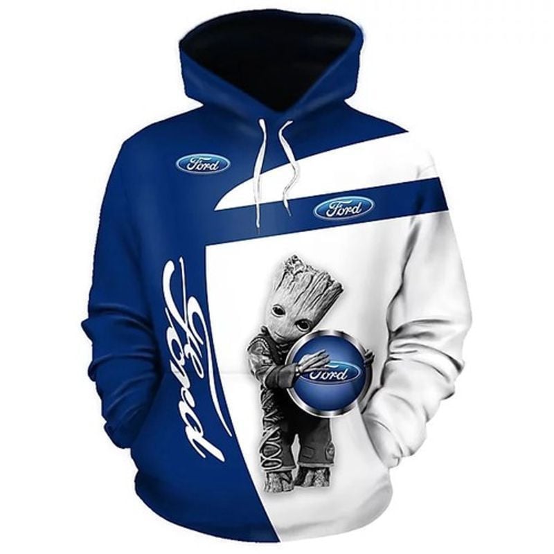 Ford Car Baby Groot For Men For Women All Over Printed 3d Hoodie