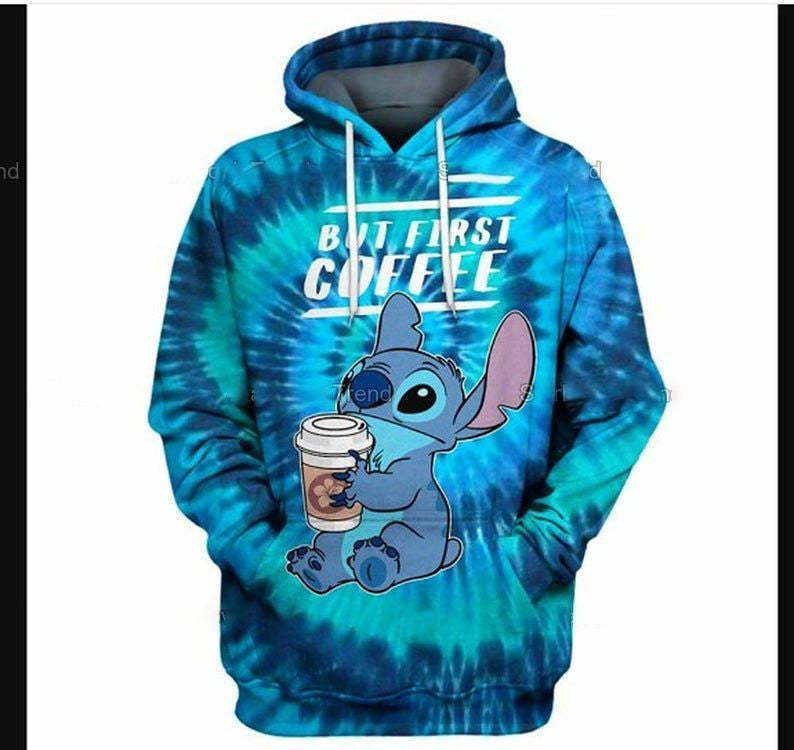 Stitch Eat Ice Cream Funny For Men And Women 3d Hoodie Zip Hoodie 1199