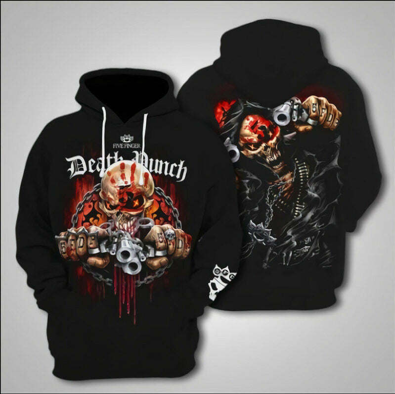Five Finger Death Punch 3d Hoodie Zipper Hoodie