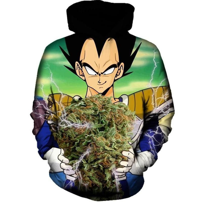 Vegeta Cartoon Dragon Ball Anime Manga 18 Over Print 3d Hoodie Zip Hoodie
