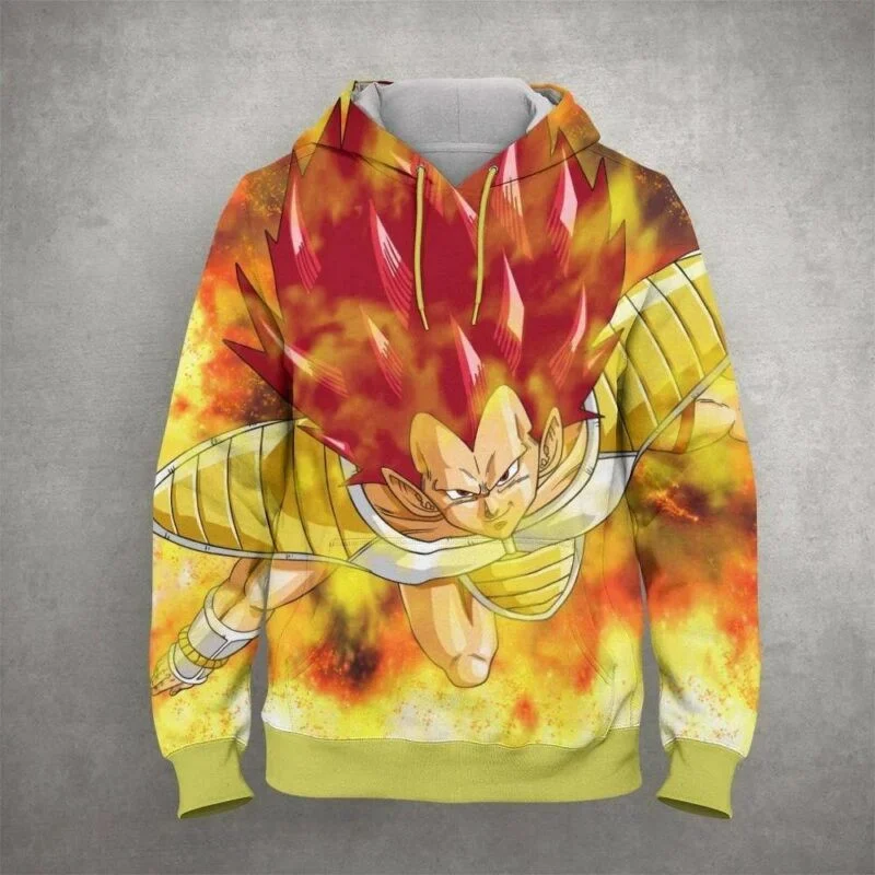 Goku Cartoon Dragon Ball Anime Manga 33 Over Print 3d Hoodie Zip Hoodie