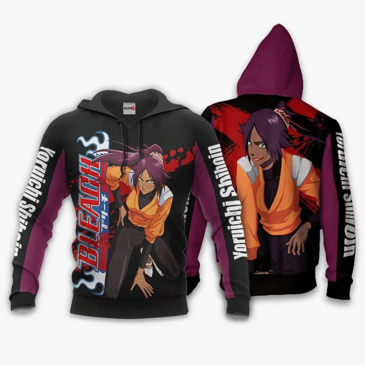 Yoruichi Shihoin Anime Manga Bleach For Men And Women 3d Hoodie Zip Hoodie