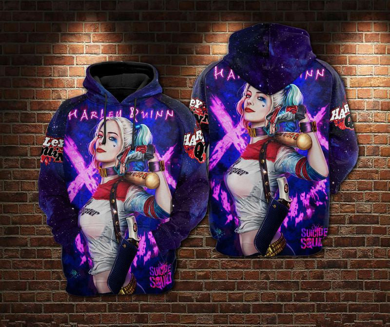 Harley Quinn Hoodie 3d