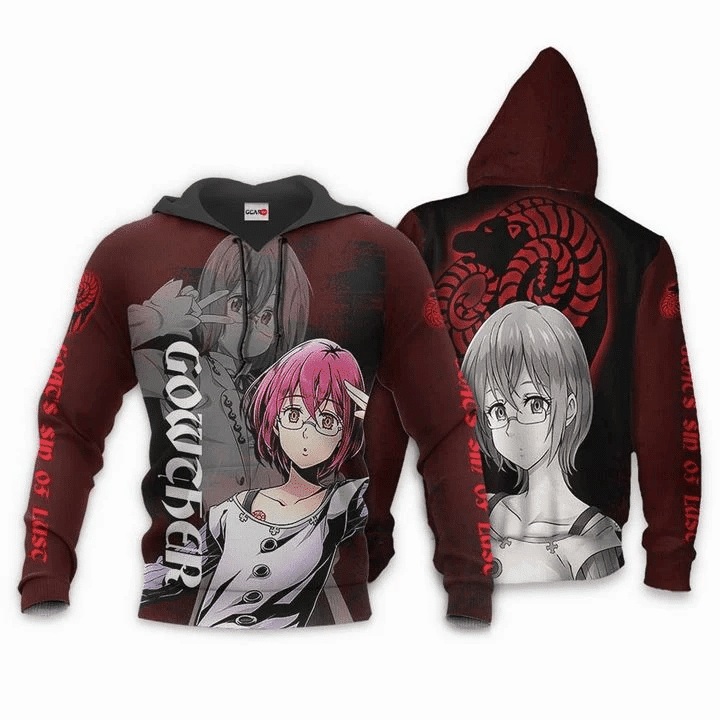 Gowther Anime Manga Seven Deadly Sins Goat's Sin Of Lust For Men And Women 3d Hoodie Zip Hoodie