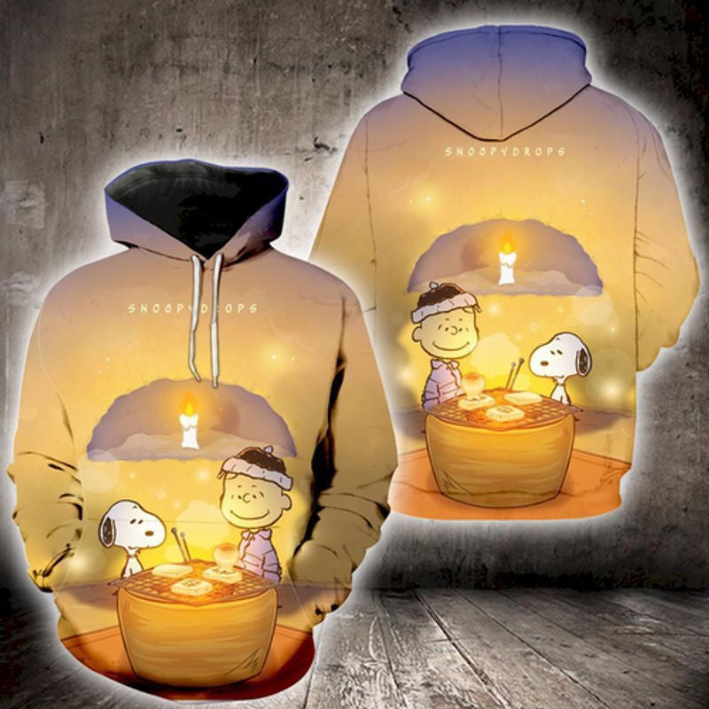 Disney Snoopy Charlie Brown Lover 3d Hoodie Zip Hoodie 1012